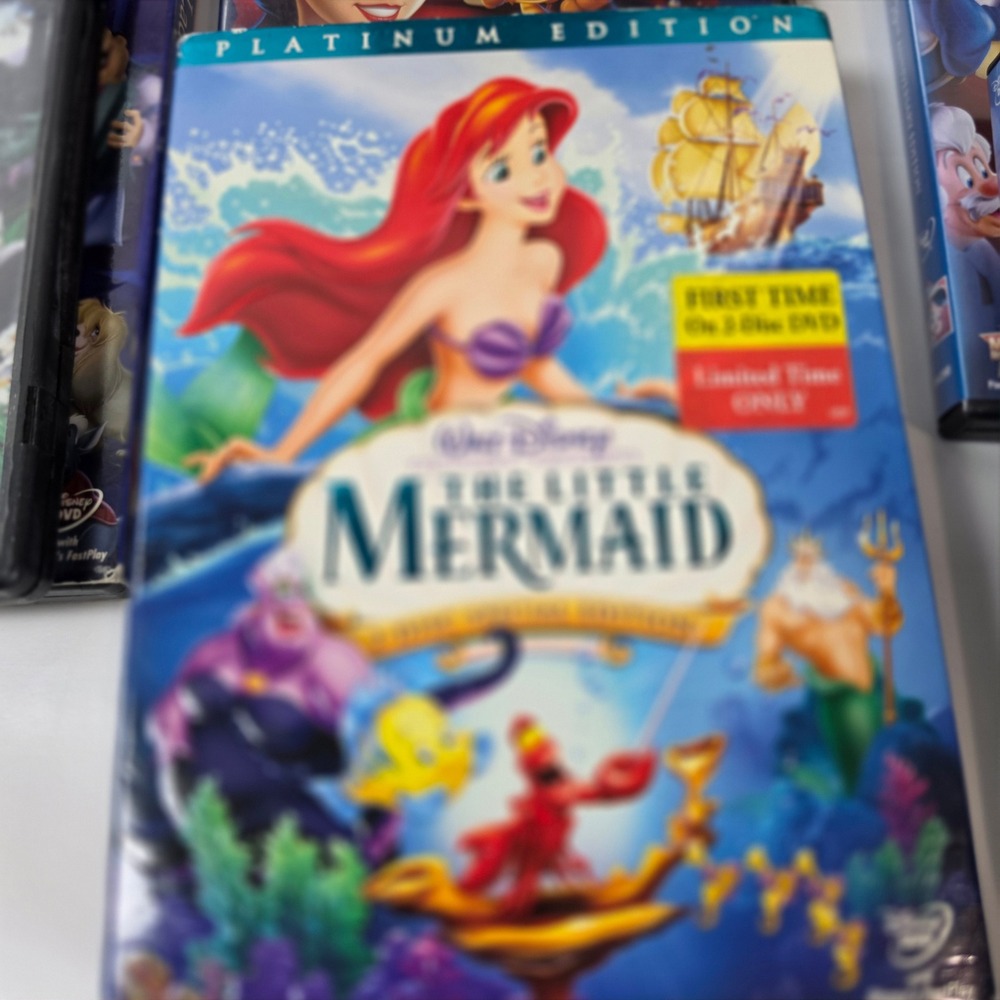 Disney Classics DVD Lot 12 Movies 10 Cases Cinderella Peter Pan Little Mermaid - Picture 8 of 11